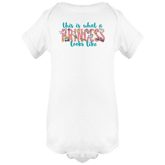 How A Princess Looks Like Quote Bodysuit Baby's -Image by Shutterstock
