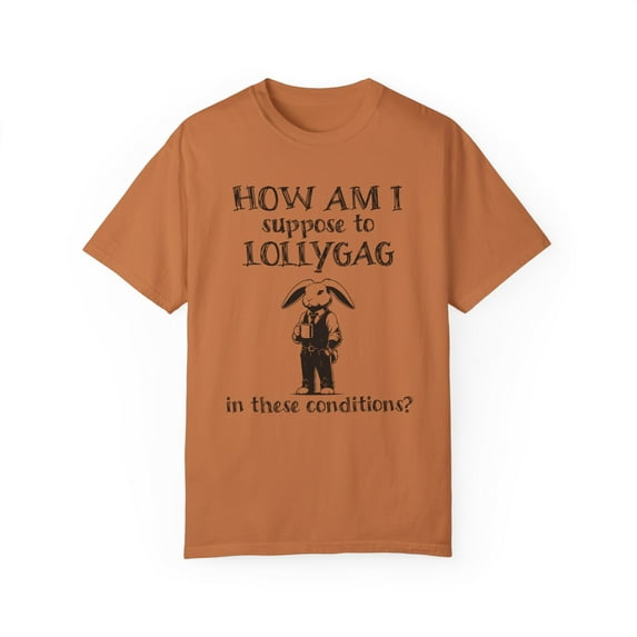 How Am I Suppose to Lollygag Comfort Colors Funny Meme Unisex Shirt