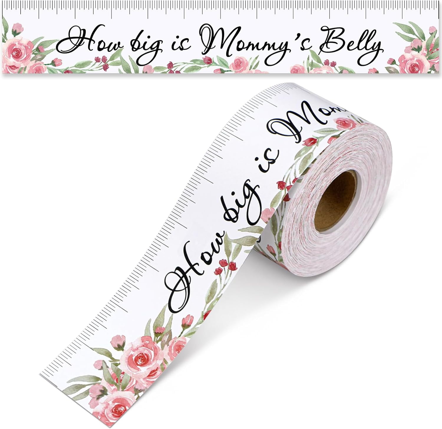 How Big Is Mommy's Belly Baby Shower Guessing Game Baby Shower Games Girl Gifts for Winners Measure Decoration Ideas