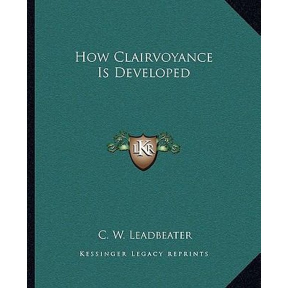 Pre-Owned How Clairvoyance Is Developed (Paperback) 9781162874654