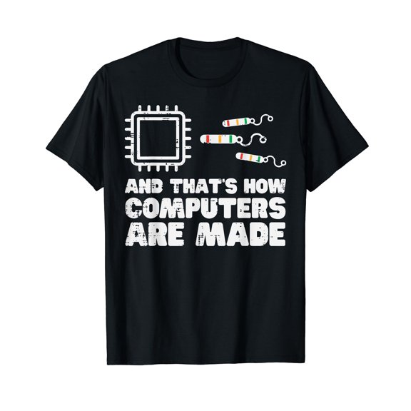 How Computers Are Made Programmer Funny Science Engineer Men T-Shirt