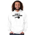 thumbnail image 1 of How Cut Carbs Cutter Foodie Pizza Hoodie Sweatshirt Women Men Brisco Brands X, 1 of 6