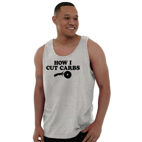 How Cut Carbs Cutter Foodie Pizza Plus Size Graphic Tank Top Brisco Brands 2X