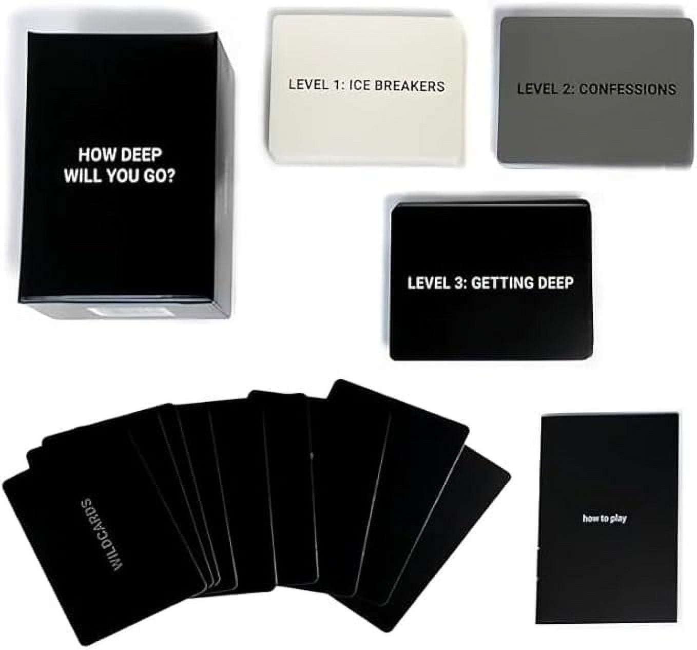 How Deep Will You Go? 99 Icebreaker Conversation Cards, Game of Questions to Deepen Connection