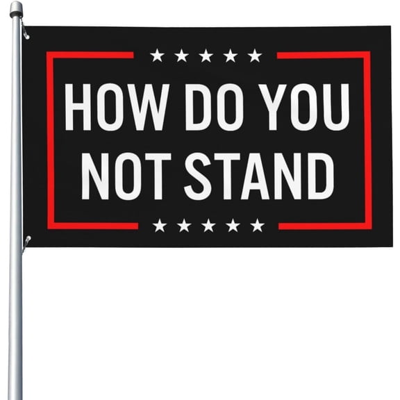 How Do You Not Stand Flag - Vivid Color And Fade Proof Double Stitched Polyester With Brass Grommets 3 X 5 Ft Flags