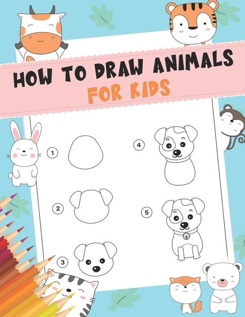 Easy Animal Drawings With colors For Kids - Kids Art & Craft-saigonsouth.com.vn
