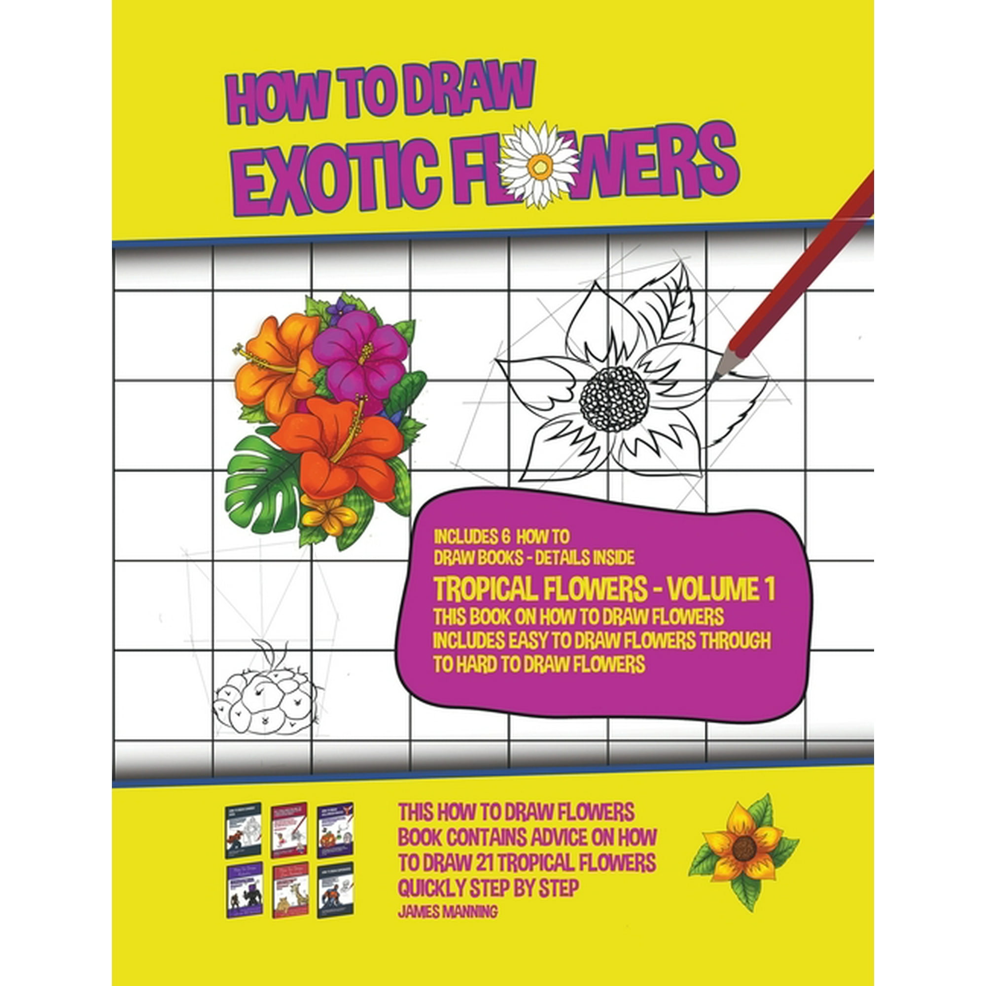 How To Draw Hawaiian Flowers Step By Step For Kids