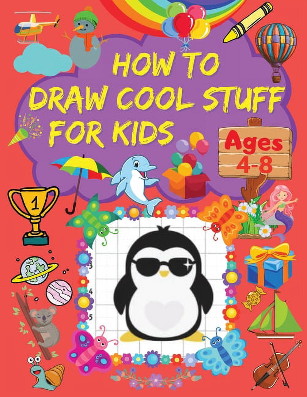 Learn To Draw For Kids Ages 6-9 Boys Stuff: Drawing Grid Activity Books for  Kids To Draw Cool Boys Cartoons: Publishing, Herbert: 9798555386212:  : Books