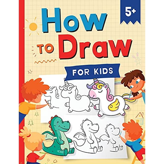 Pre-Owned How to Draw for Kids: How to Draw 101 Cute Things for Kids Ages 5+ - Fun & Easy Simple Step by Step Drawing Guide to Learn How to Draw Cute Things: An (Paperback) 195439232X 9781954392328