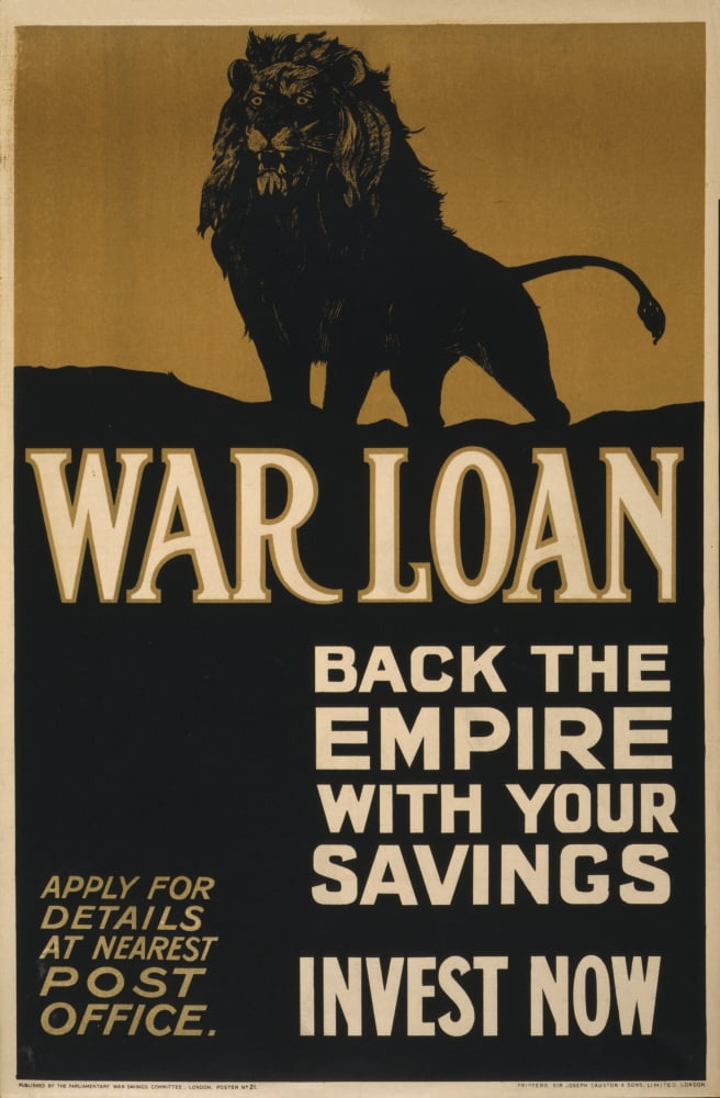 How England Raised an Army 1917 War Loan Canvas Art - Unknown (18 x 24)