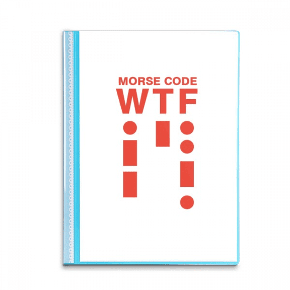 How Expression Morse Code Points Lines Book Sheet Protectors Portfolio Binder Folder
