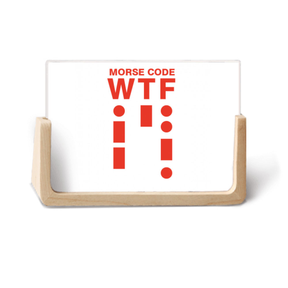 How Expression Morse Code Points Lines Photo Wooden Photo Frame ...