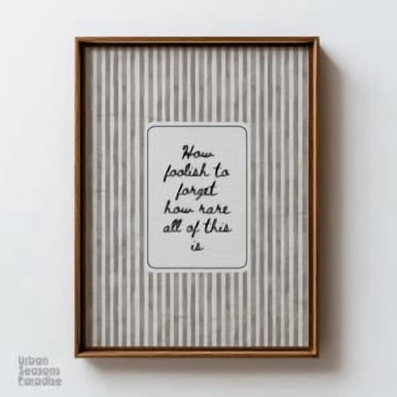 How Foolish To Forget Poster, Poster Home Decor , Poster Print Only