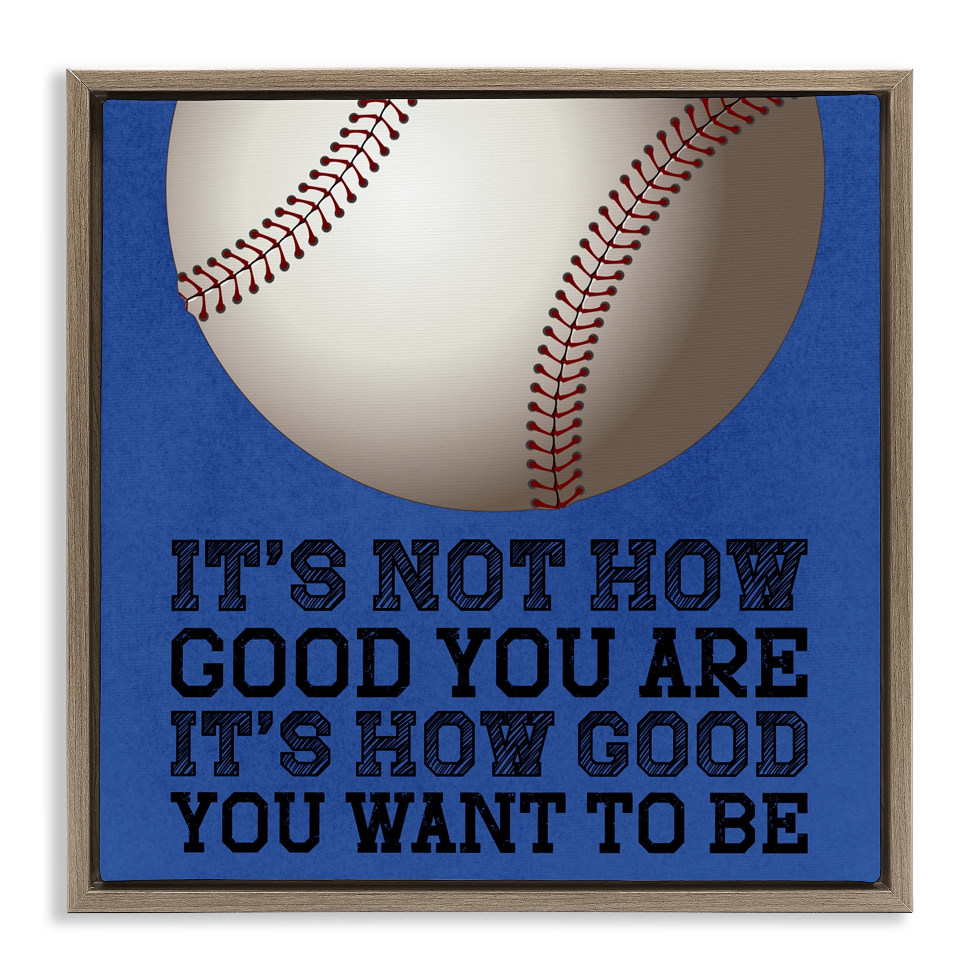 How Good You Want To Be Brown Framed Floater Canvas Wall Art, design by Marcus Prime