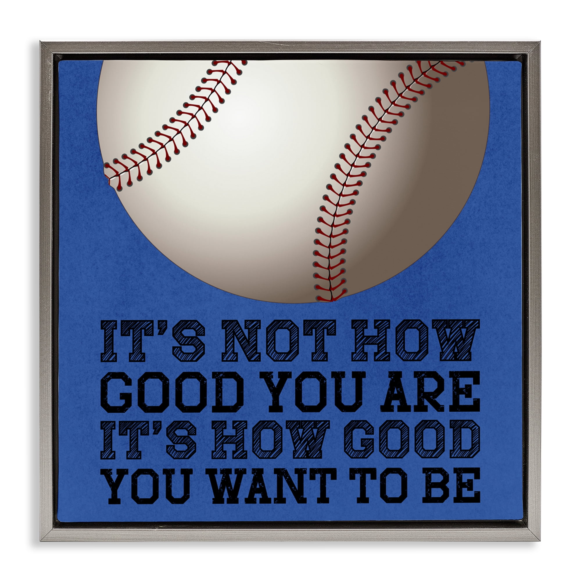 How Good You Want To Be Gray Framed Floater Canvas Wall Art, design by Marcus Prime
