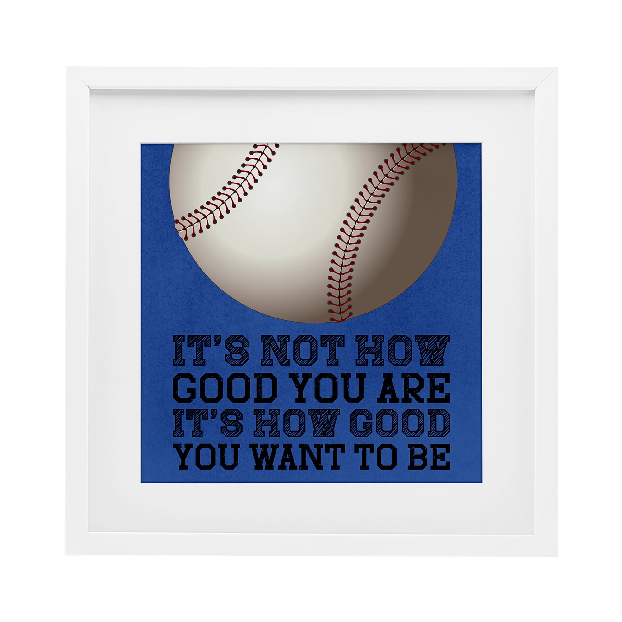 How Good You Want To Be White Framed Print Under Glass, design by Marcus Prime