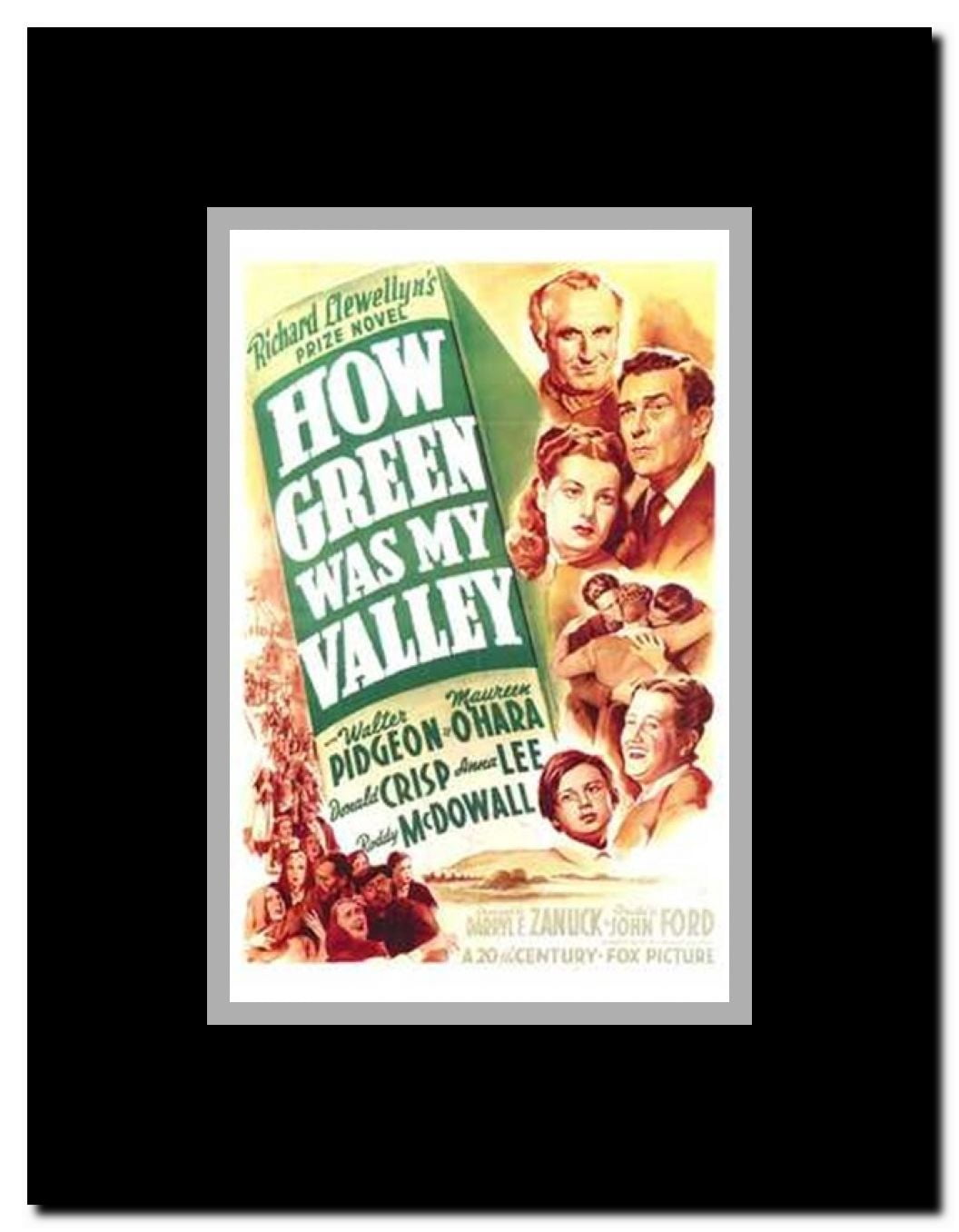 How Green Was My Valley Framed Movie Poster