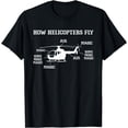 thumbnail image 1 of How Helicopters Fly Funny Helicopter Pilot T-Shirt, 1 of 2
