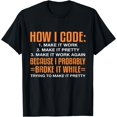 How I Code Funny Software Computer Engineer Programming T-Shirt ...