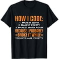 thumbnail image 1 of How I Code Funny Software Computer Engineer Programming T-Shirt, 1 of 5
