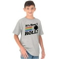 thumbnail image 1 of How I Roll Funny Bowling Ball Pun Crewneck T Shirts Boy Girl Teen Brisco Brands L, 1 of 6