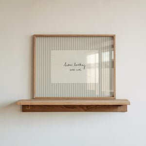 How Lucky Are We Cursive Poster, 8x12 UNFRAMED