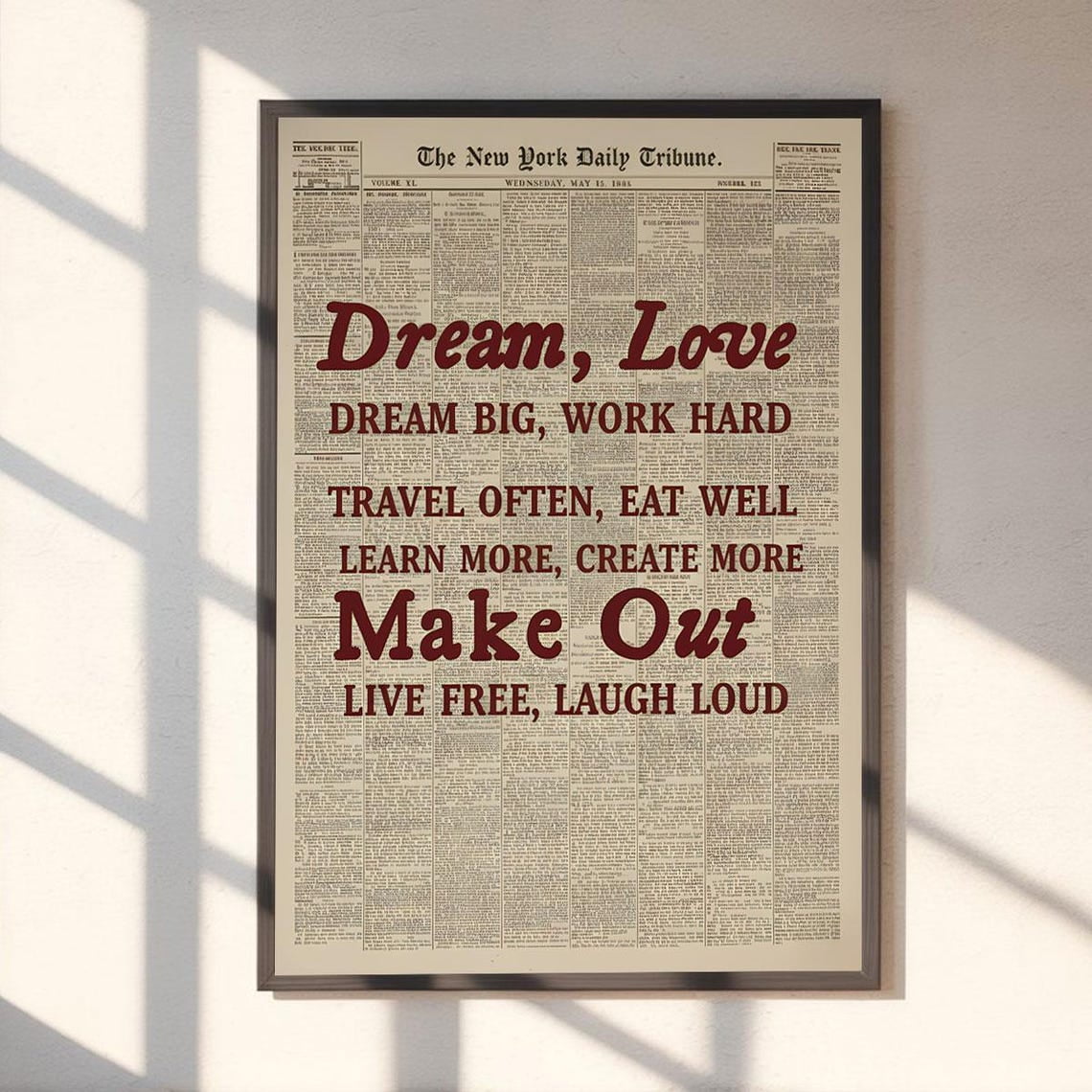 How Lucky Are We Poster – Minimalist Script Quote Poster, Grateful Wall ...