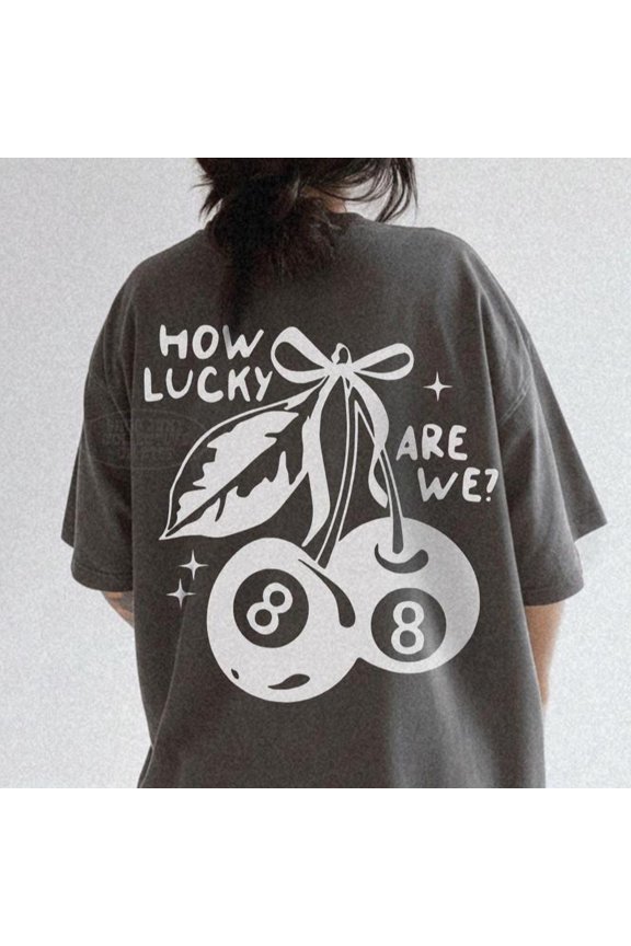 How Lucky Are We Shirt Lucky 8 Ball Country Music Shirt 90s Cherry Tee Saint Patricks Day
