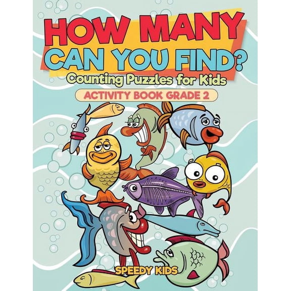 How Many Can You Find? Counting Puzzles for Kids - Activity Book Grade 2, (Paperback)