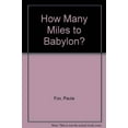 thumbnail image 1 of Pre-Owned How Many Miles to Babylon? Paperback, 1 of 1