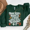 thumbnail image 1 of How Many Nights A Week Should You Be Reading 6-7 – T-Shirt, Hoodie & Sweatshirt – Book Lover Apparel – Perfect for Readers, 1 of 6