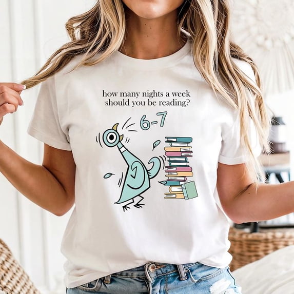 How Many Nights A Week Should You Be Reading 6-7 T-shirt, Sizes S-5XL - Gategoo