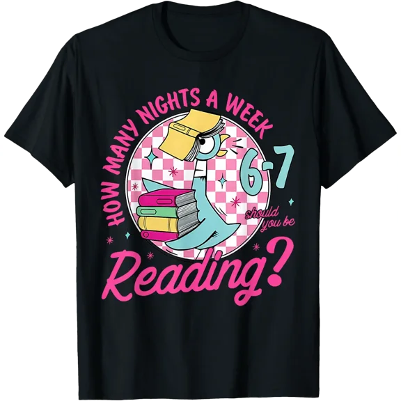 How Many Nights A Week Should You Be Reading 67 Meme T-Shirt Size S-5XL