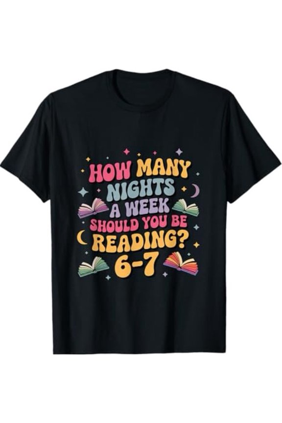 How Many Nights Reading 67 Meme Six Seven Teacher Funny T-Shirt
