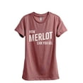 thumbnail image 1 of How Merlot Can You Go Women's Fashion Relaxed T-Shirt Tee Heather Rouge Large, 1 of 3