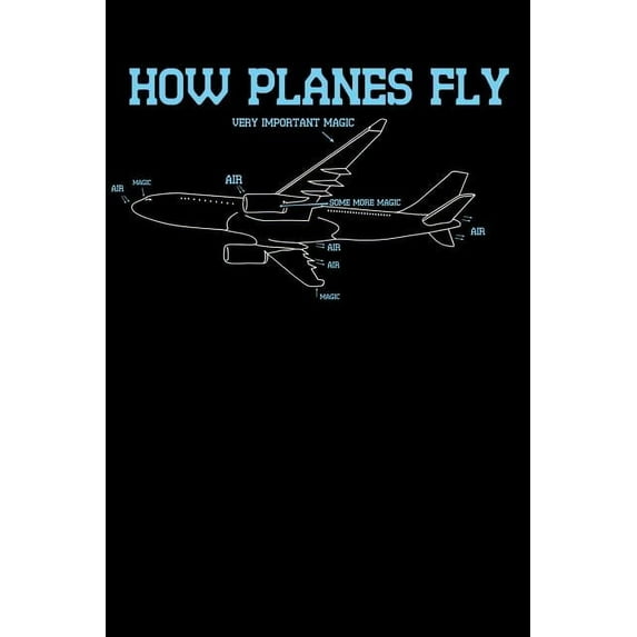 How Planes Fly: 120 Pages I 6x9 I Music Sheet I Funny Science, Space Galaxy Gift I Moon Planet Paperback 1080881794 9781080881796 Funny Notebooks