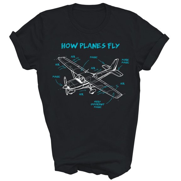 How Planes Fly Aviation Rc Plane Pilot Aircraft Airplane Gift Casual Shirt, Size S-5XL