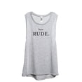 thumbnail image 1 of How Rude Women's Fashion Sleeveless Muscle Workout Yoga Tank Top Sport Grey Large, 1 of 3