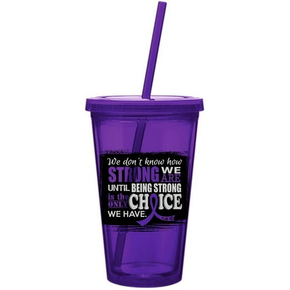 How Strong We Are Acrylic Tumbler - Purple