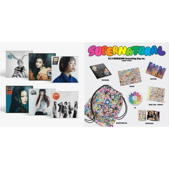 How Sweet (Standard Ver.) & Newjeans Supernatural Nj X Murakami (Drawstring Bag Ver.) [CD Maxi Single Bundle]