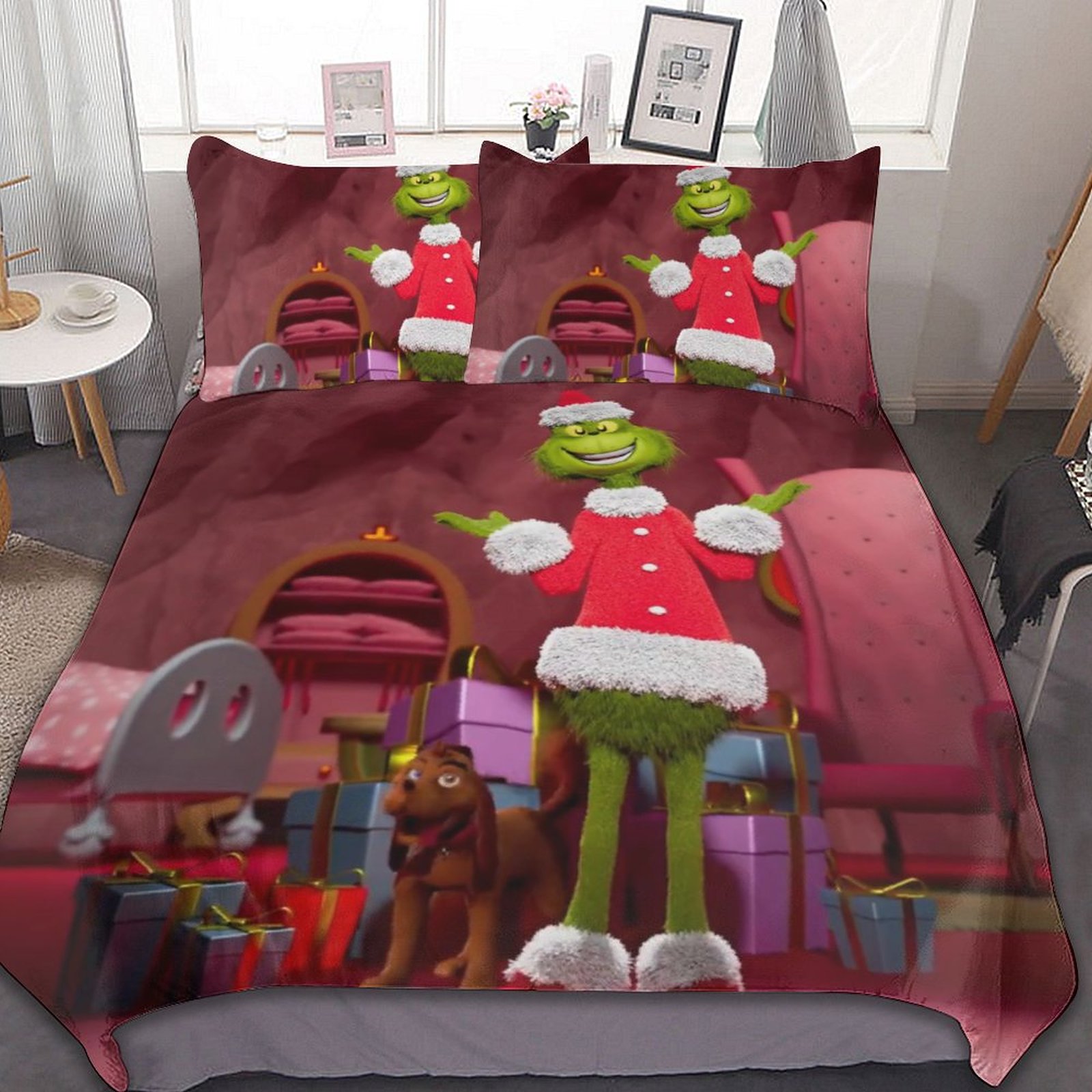 How The Grinch Stole Christmas 3 Pieces Bedding Sets Soft Comforter