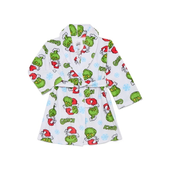 How The Grinch Stole Christmas Kids Holiday Fleece Robe, Sizes 4-12
