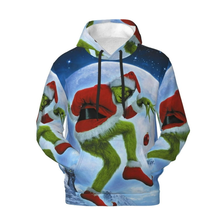 3d Printing The Grinch Christmas Hoodies Sweatshirts Pullover Tops Zipper  Hooded Sweater