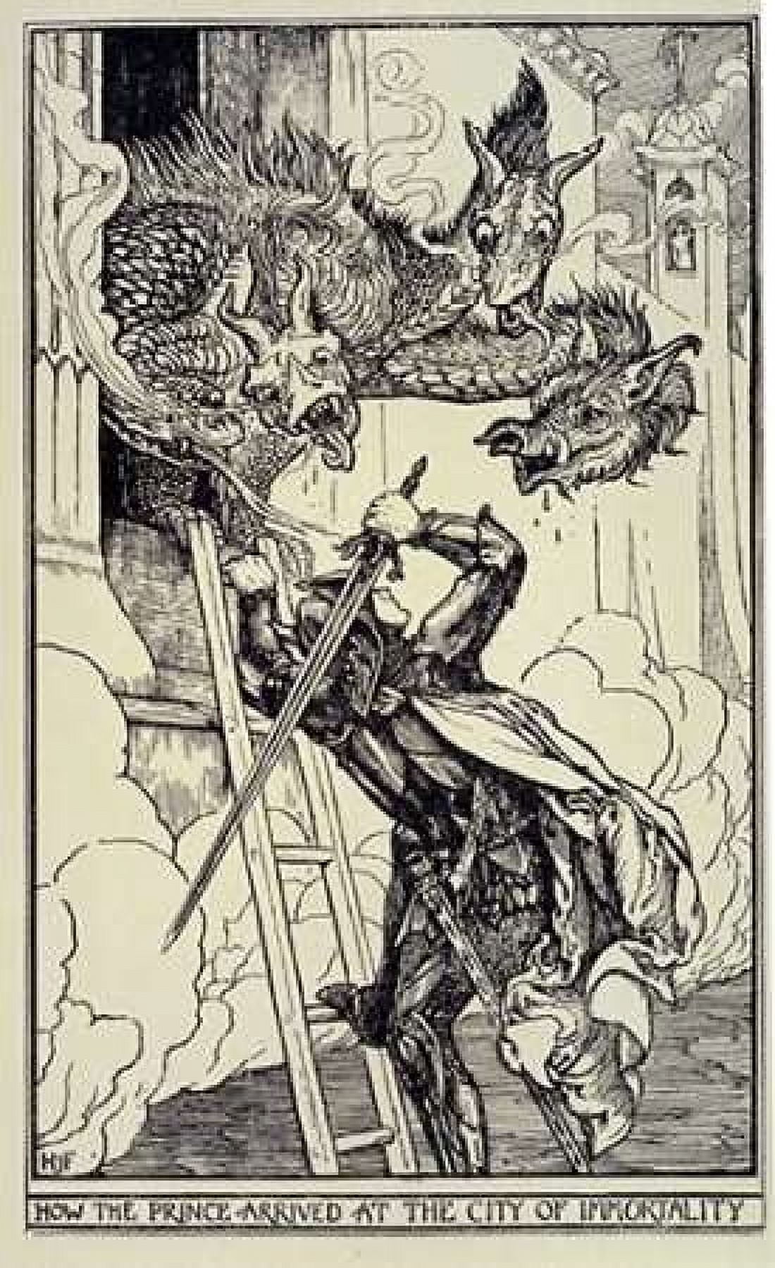 How The Prince Arrived at The City of Immortality Canvas Art - HJ Ford (24 x 36)