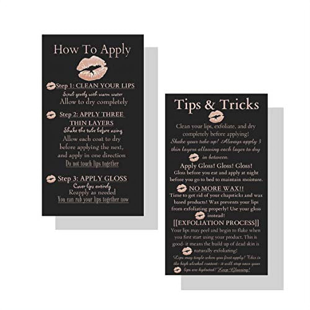 How To Apply LipSense by SeneGence Tips and Tricks Cards 50 Pack