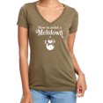thumbnail image 1 of How To Avoid A Meltdown Womens V-Neck T-Shirt, 1 of 2