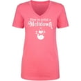 thumbnail image 1 of How To Avoid A Meltdown Womens V-Neck T-Shirt, 1 of 2