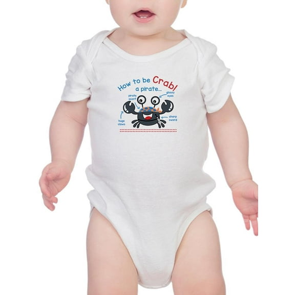 How To Be A Pirate Crab Bodysuit Infant -Image by Shutterstock, Newborn