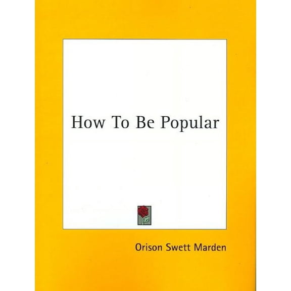 How to Be Popular