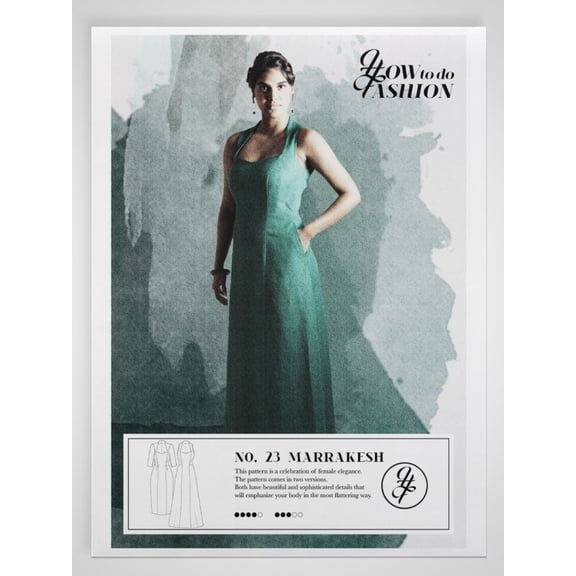 How To Do Fashion Sewing Pattern Marrakesh Dress Women 32-54